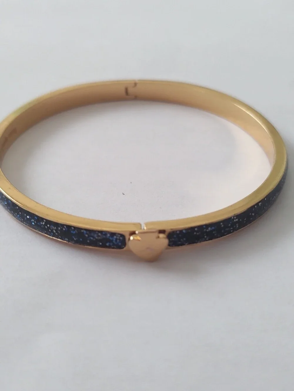 Kate Spade Blue Glitter Hinge Bracelet